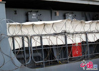 जहाज की सुरक्षा के लिए इलेक्ट्रिक जस्ती कंसर्टिना रेजर कांटेदार तार BTO22 ब्लेड शैली