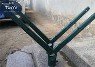 पीवीसी लेपित जस्ती रेजर तार शाखा हरे रंग चेन लिंक बाड़ पर इस्तेमाल किया