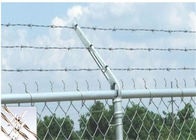 चेन कंटिन्यू बाड़ के साथ जेल कन्टीन्यूसटिव जस्ती सुरक्षा कांटेदार तार